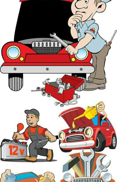 Авторемонт иллюстрация