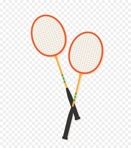 Ракетка бадминтон вектор