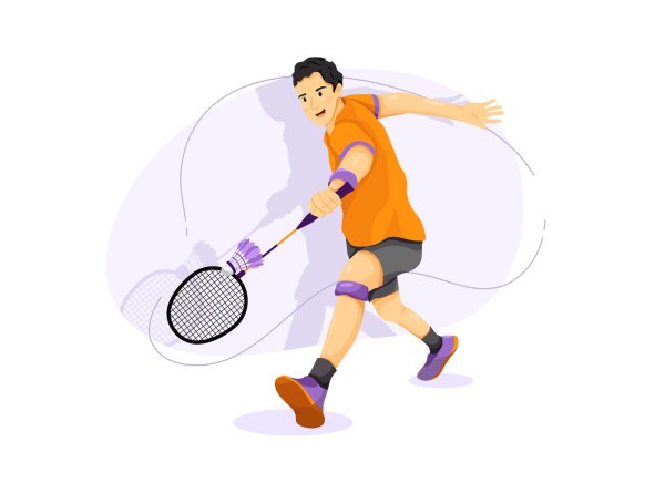 Бадминтон Графика