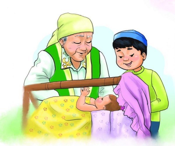 Ата бала суреті