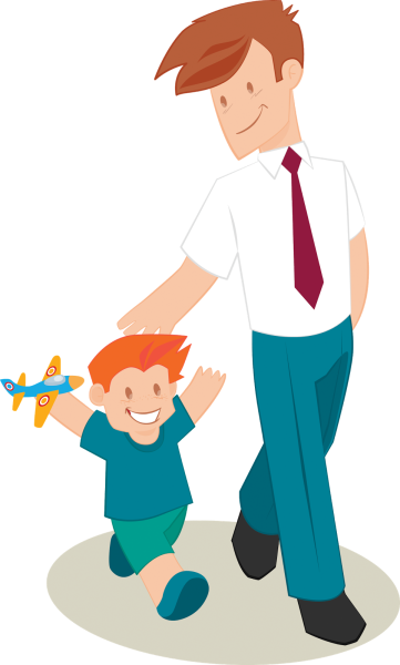 Папа мультяшный