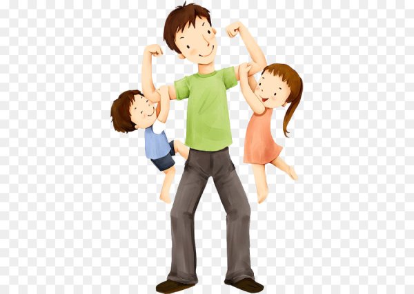 Папа и ребенок иллюстрация