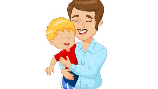 Папа на прозрачном фоне