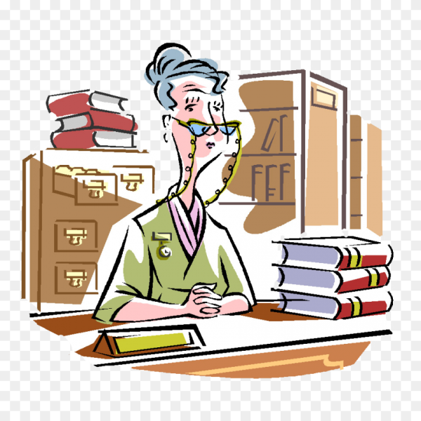 Библиотекарь Векторная