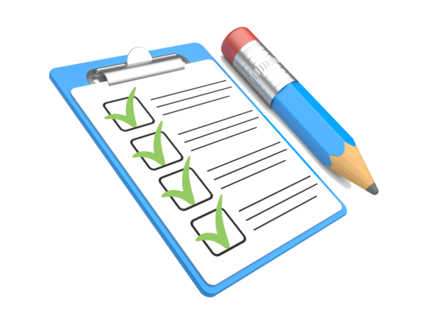 План действий с галочками