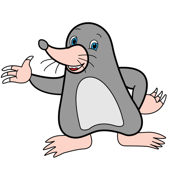 Изображение крота для детей