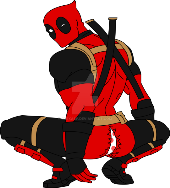 Дэдпул лежа