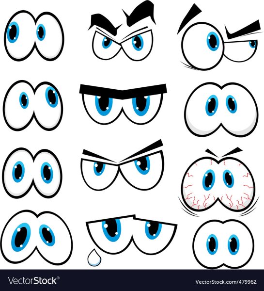 Глаза мультяшные