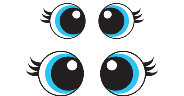 Трафареты глаз для поделок