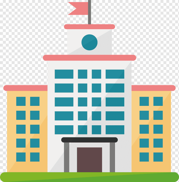 Векторное административное здание