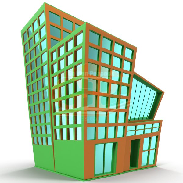 Мультяшное здание