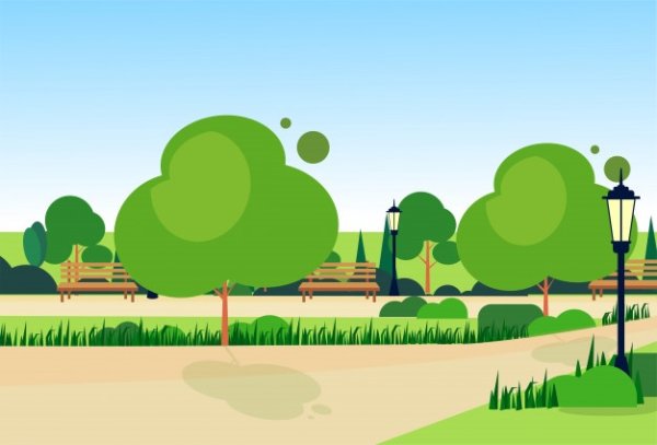 Парк мультяшный