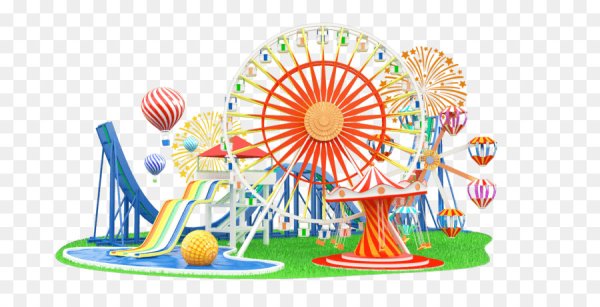 Нарисовать парк аттракционов