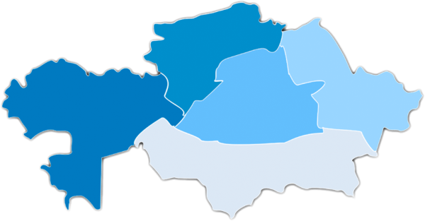 Карта Казахстана вектор