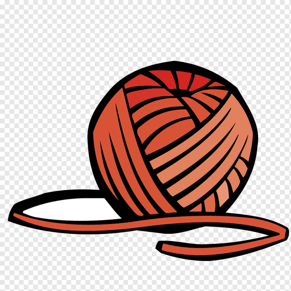 Нарисованный клубок ниток