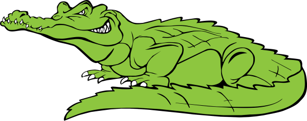 Крокодил для детей на прозрачном фоне