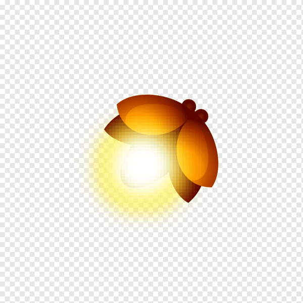 Светлячки на прозрачном фоне