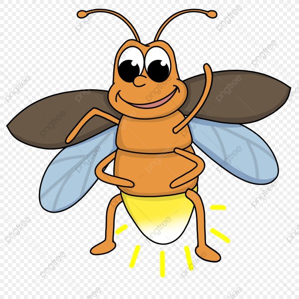 Светлячок мультяшный