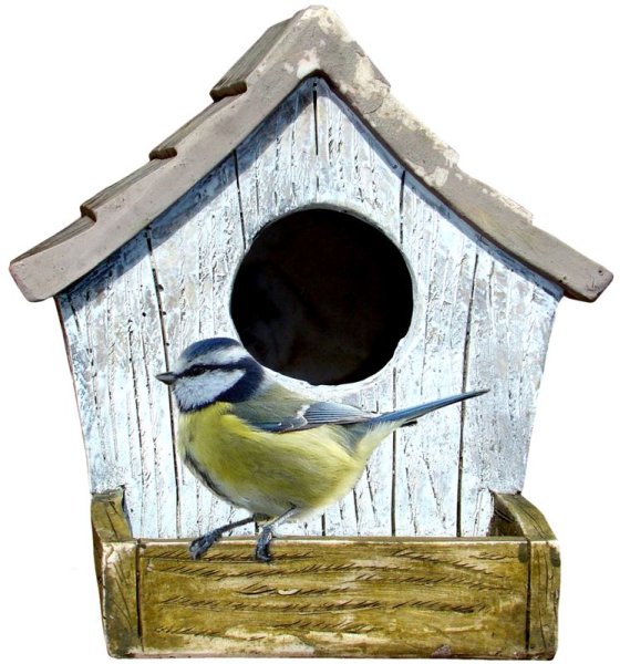 Скворечник на белом фоне