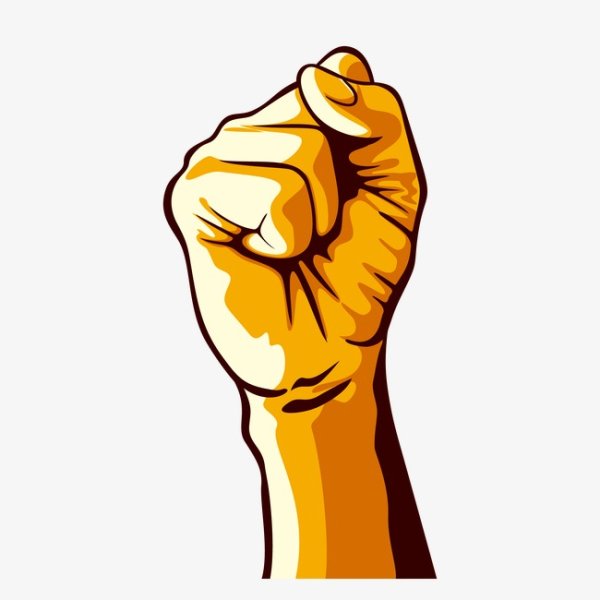 Сжатый кулак вектор