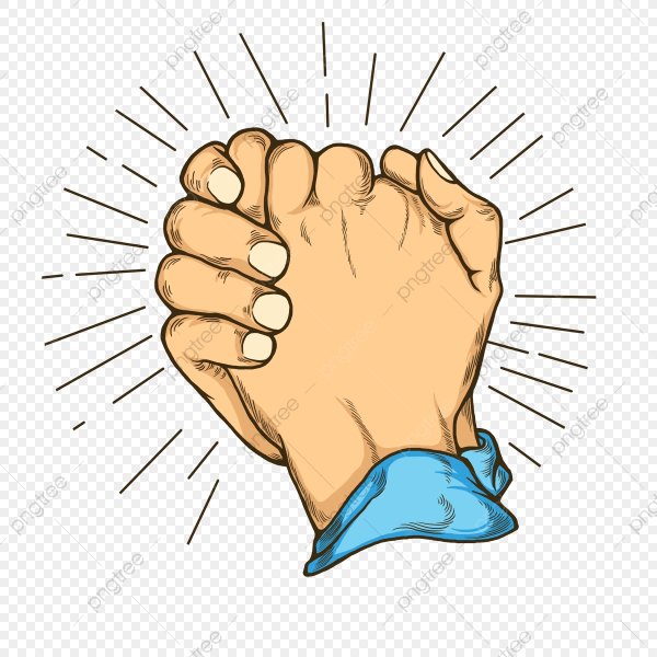 Смайлик держит руки в кулак