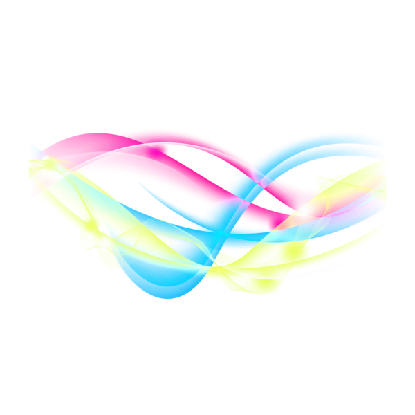 Неоновые линии на белом фоне