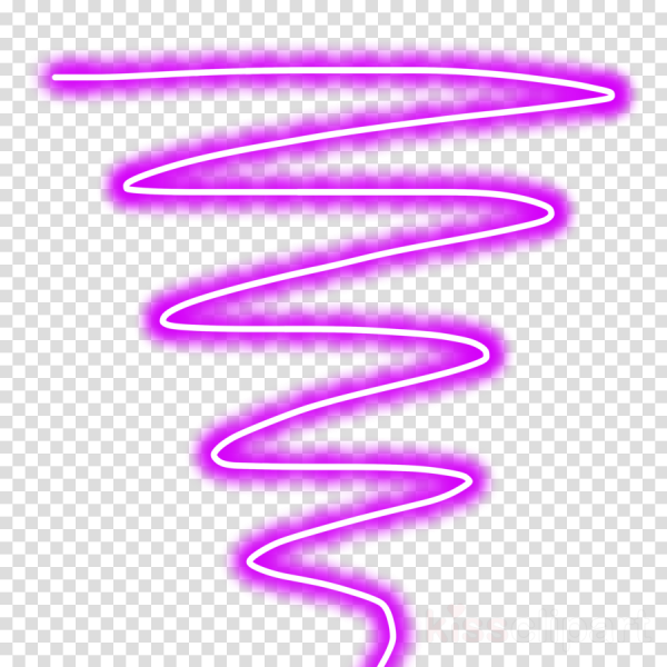 Неоновая спираль без фона