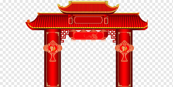 Китайская арка вектор