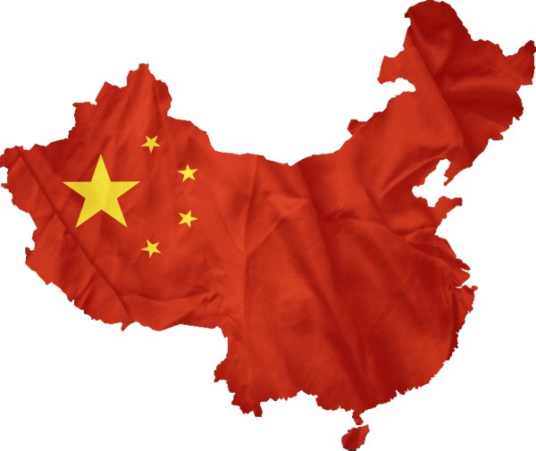Китай на белом фоне