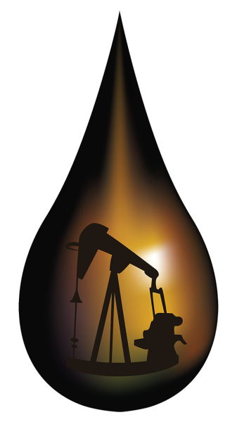 Нефть на прозрачном фоне