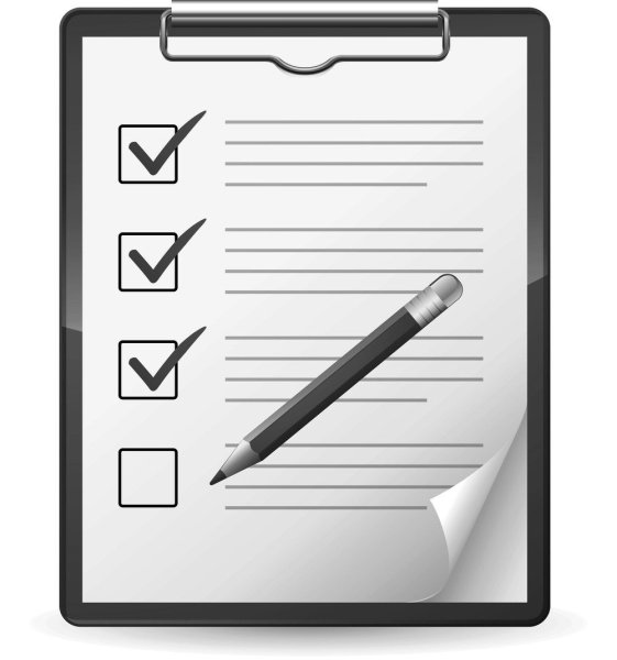 Лист с галочками