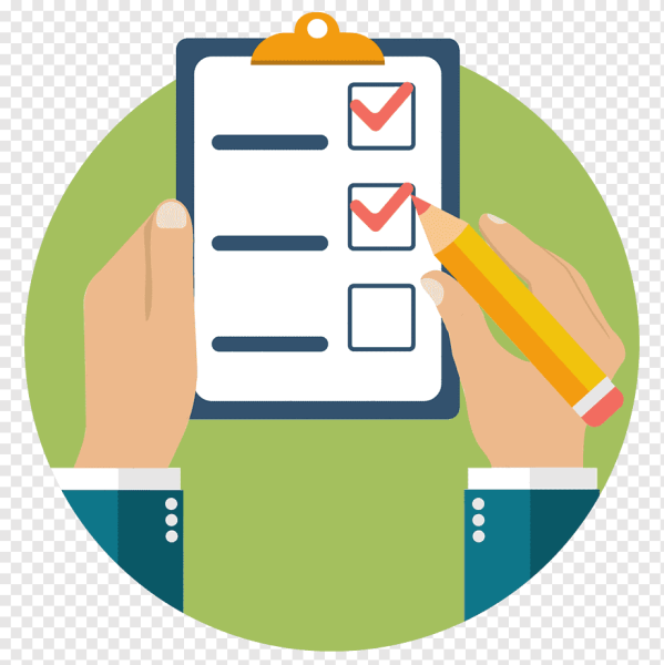 Анкетирование векторное изображение