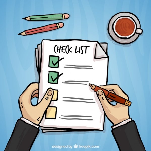 Человек заполняет анкету