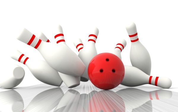 Боулинг на прозрачном фоне