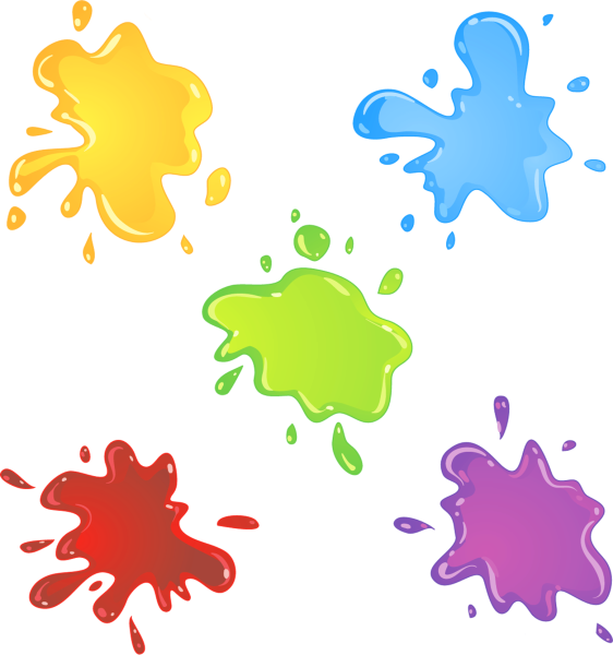 Разноцветные Кляксы