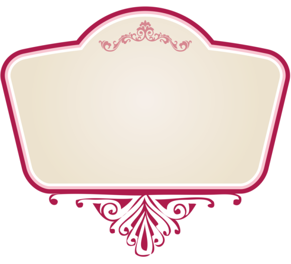 Фигурная рамка для надписи