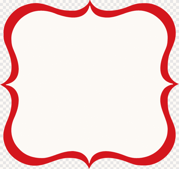 Фигурная рамка для надписи