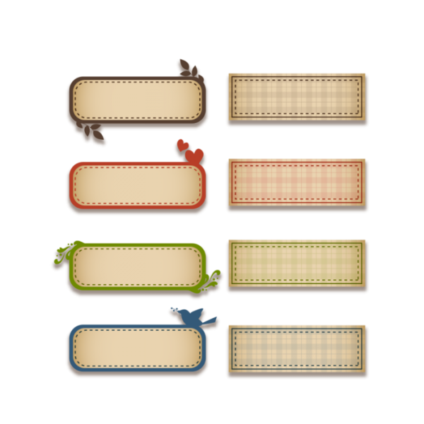 Заготовки для надписей