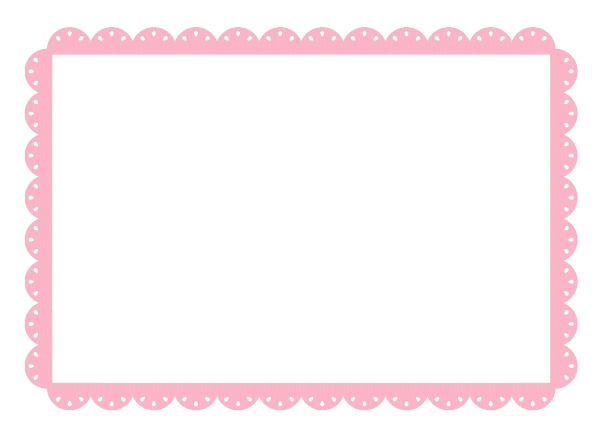 Розовая рамка на прозрачном фоне