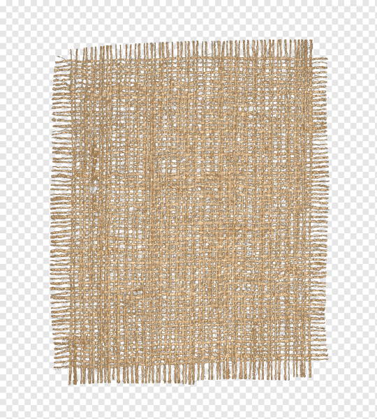 Ткань мешковина с бахромой