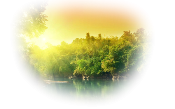 Рассвет на прозрачном фоне