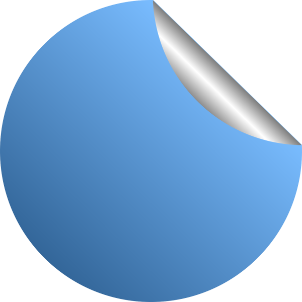 Стикер с загнутым краем