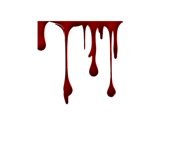 Кровавые пятна на прозрачном фоне