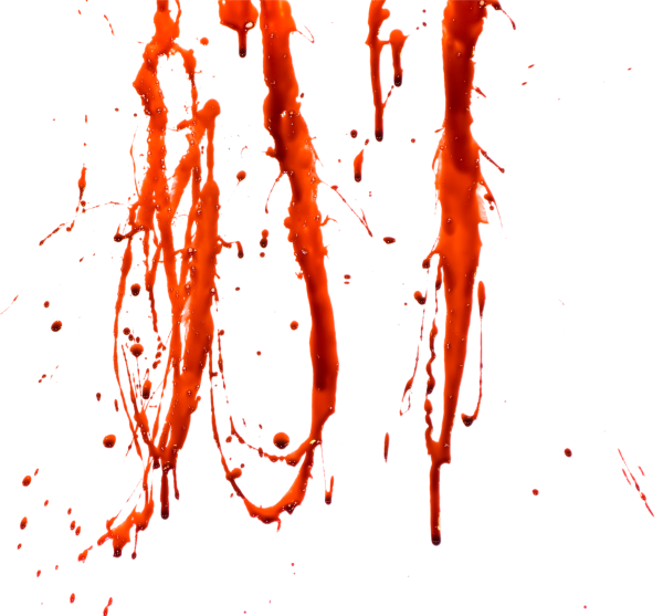 Кровавое пятно на белом фоне