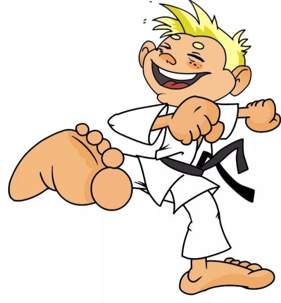 Каратист мультяшный