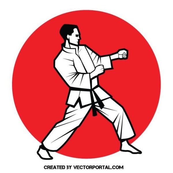 Карате иллюстрация
