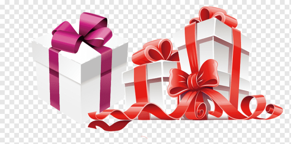 Надпись подарок на прозрачном фоне