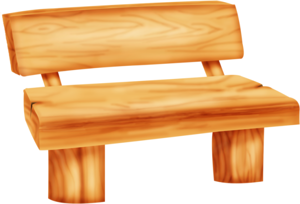 Лавочка на прозрачном фоне