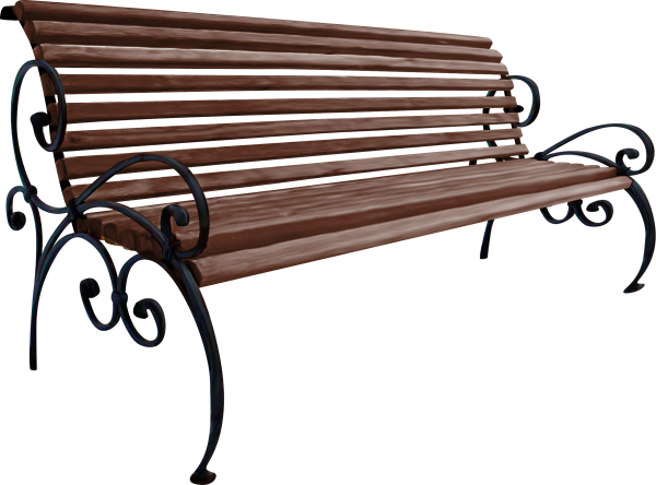 Скамейка на прозрачном фоне