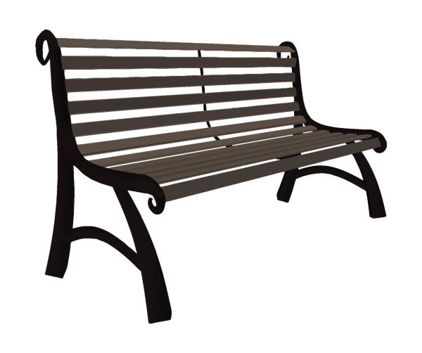 Лавочка на прозрачном фоне